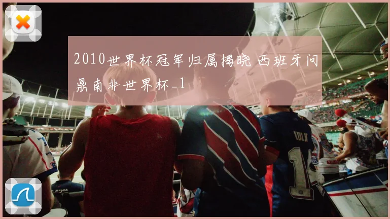 2010世界杯冠军归属揭晓 西班牙问鼎南非世界杯_1